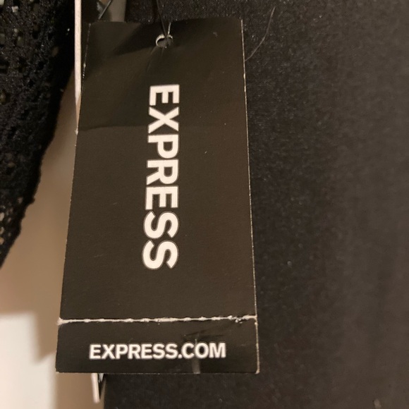 Express black dress with lace details NWT!! RETAIL $79!! - Picture 8 of 10
